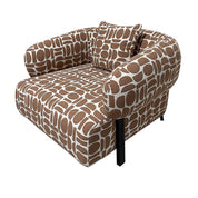 Curated Handmade Luxury Lounge Chair in Timeless Terracotta