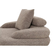Timeless Luxury Handmade Lounge Chair in Sand Boucle Design