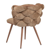 Hand-Finished Caramel Rock Chairs - Elegant Minimalist Design