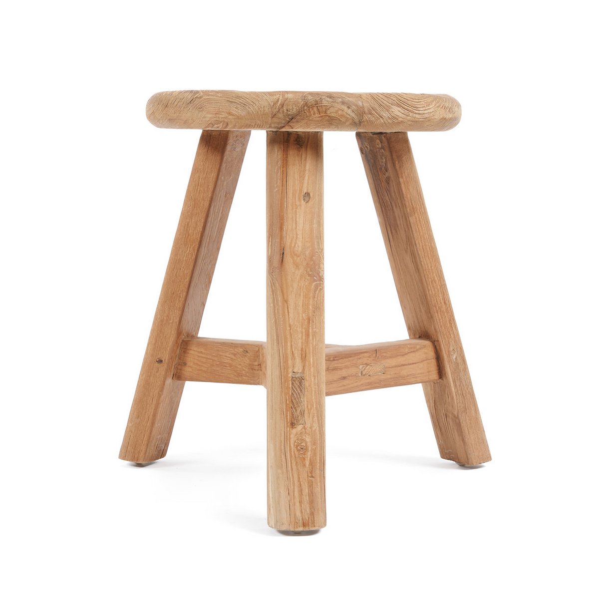 Noguchi round teak stool