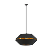 LUNOR 1 Black Gold Pendant Lamp
