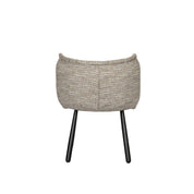 Elegant Hand-Finished Panda Armchair in Neutral Tones