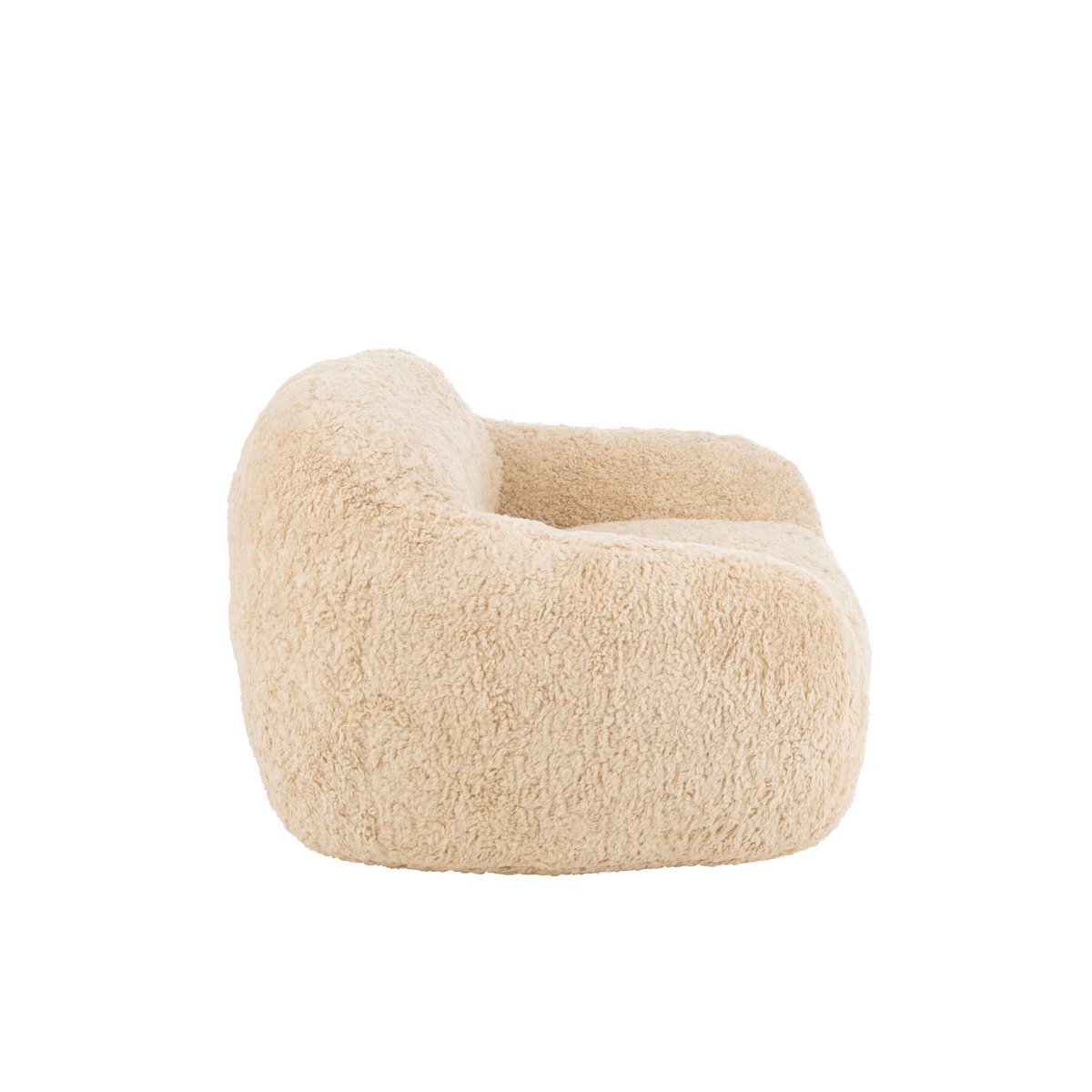 Lunelle Shearling Lounge Sofa – Cream Bouclé
