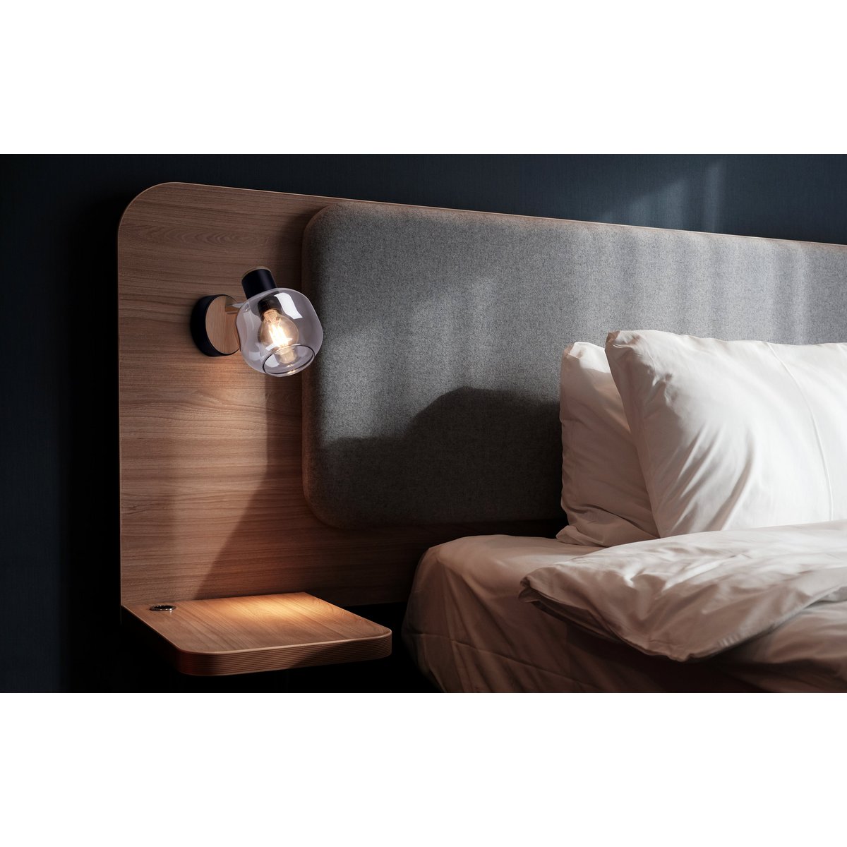 Handcrafted Fumoso Glass Wall Lamp - Timeless Artisan Design