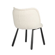 Elegant Hand-Finished Panda Chair Set in Serene White Pearl