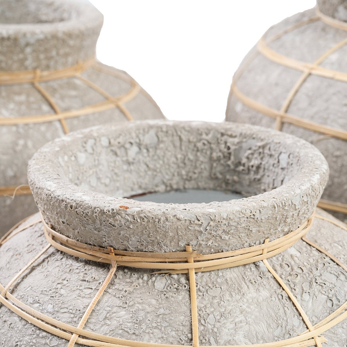 Timeless Handmade Concrete Belly Vase - Artisan Luxury Design