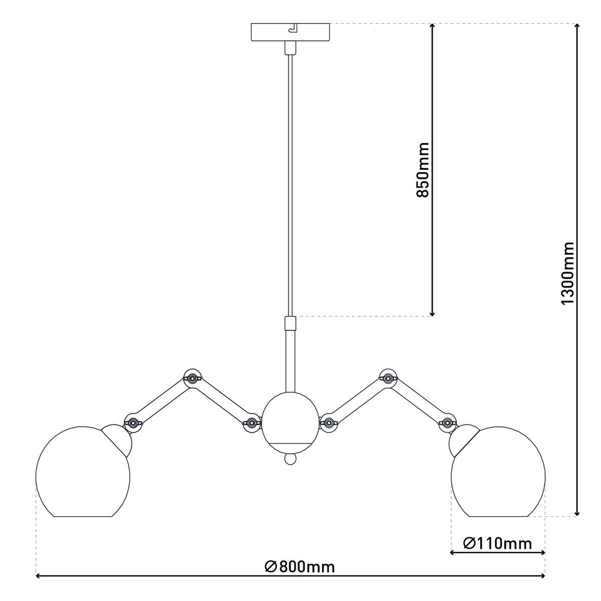 Handcrafted Luxury Glass Pendant Lamp for Timeless Design