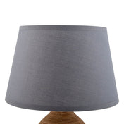 Timeless Handmade Ceramic Table Lamp in Gray, Artisan Crafted