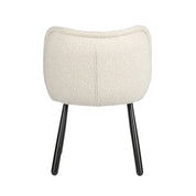 Elegant Hand-Finished Panda Chair Set in Serene White Pearl