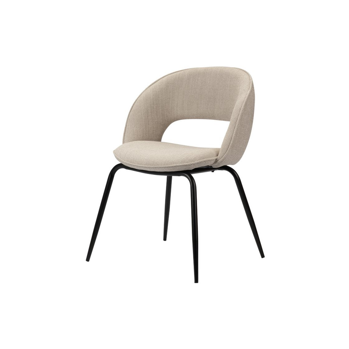 Elegant Beige Rainbow Chairs Set - Artisanal Minimalist Design