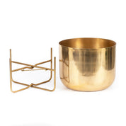 Timeless Handmade Brass Planter on Stand - Premium Artisan Design