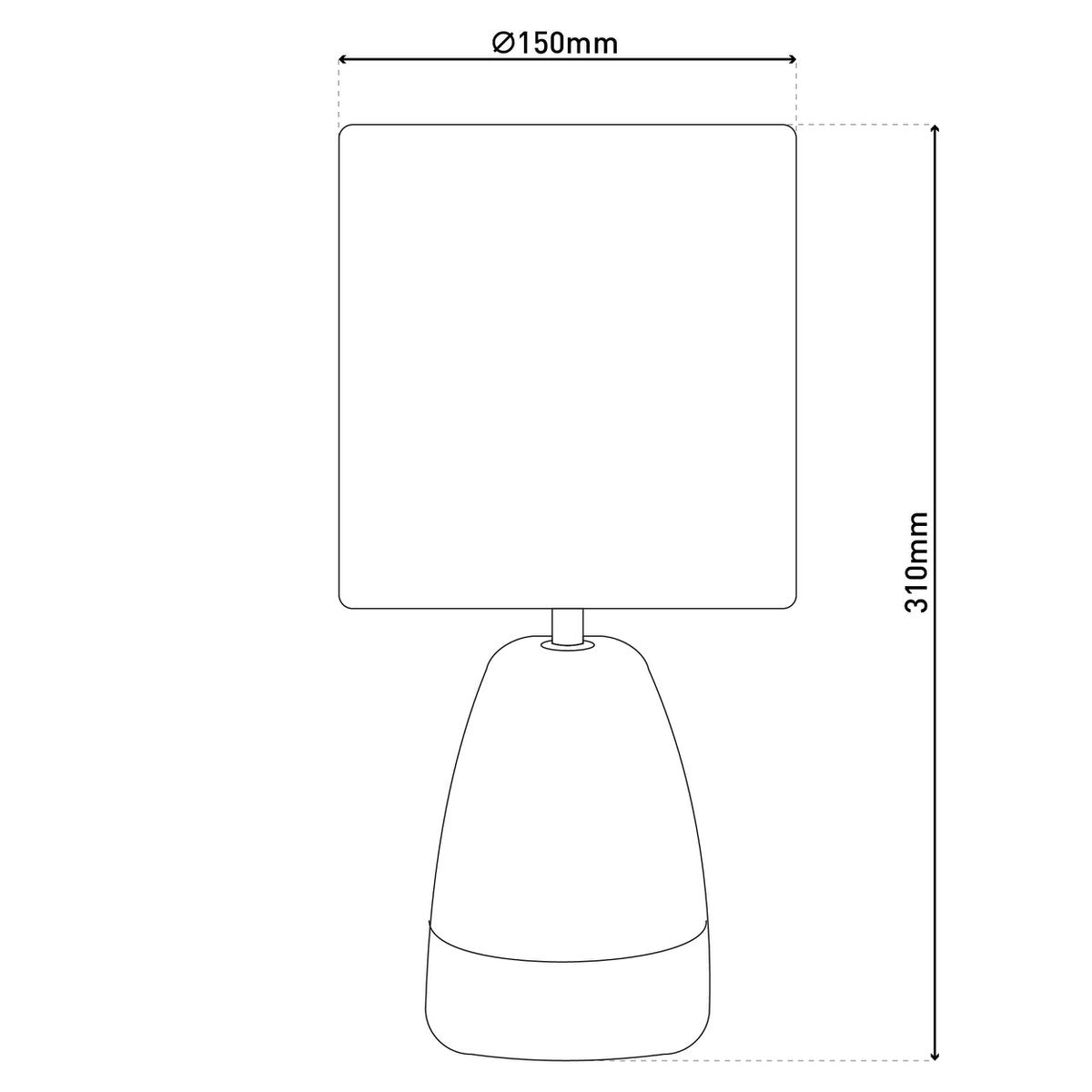 Handcrafted Ceramic Table Lamp "Cremona" - Timeless Luxury Design