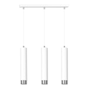 LYONN 3 White Chrome Pendant Lamp