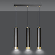 LYONN 3 Black Gold Pendant Lamp