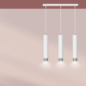 LYONN 3 White Chrome Pendant Lamp