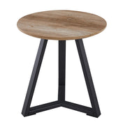 Arden old oak/black metal side table