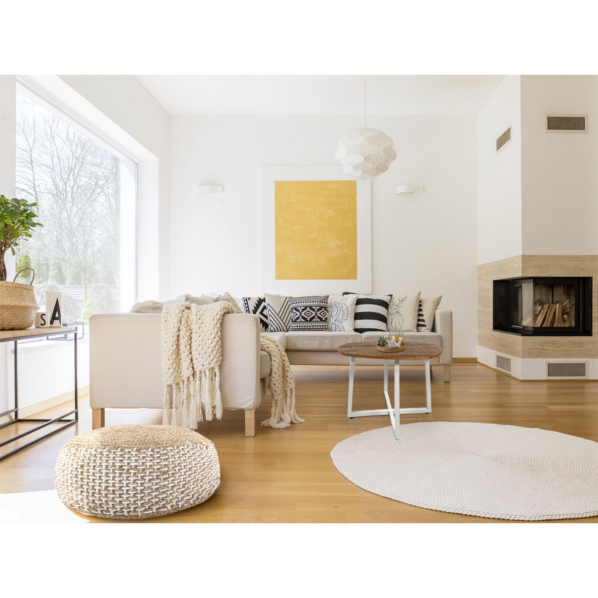 Handcrafted Luxury Round Coffee Table with Artisan Metal Frame