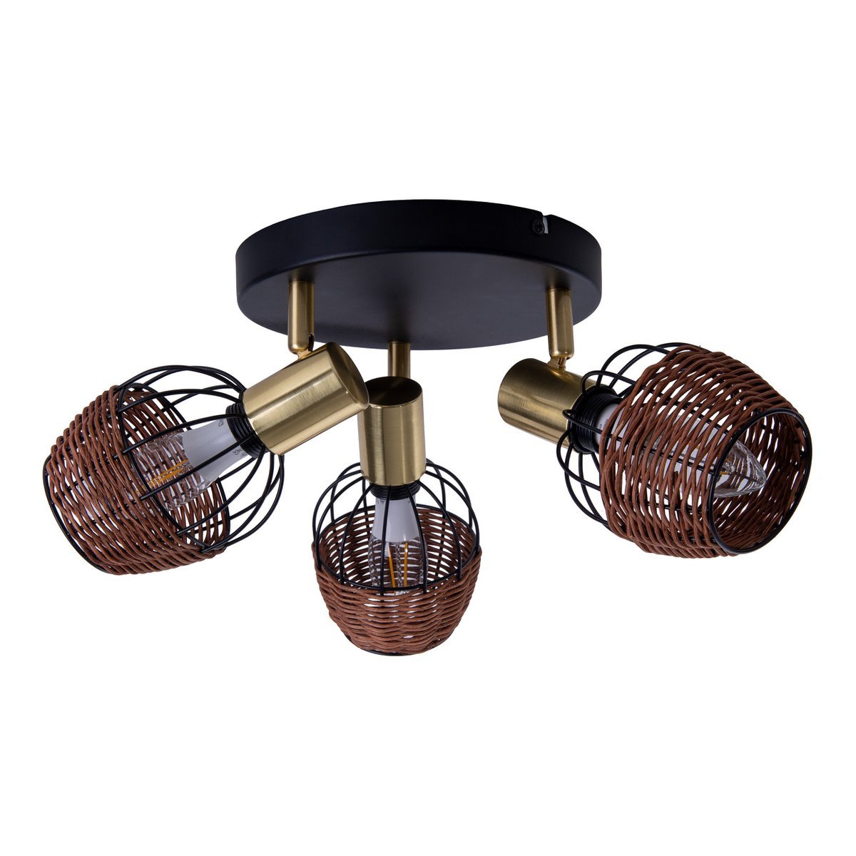 Luxury Handmade Artisan Ceiling Rondel in Black and Gold