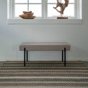 Elara 160x230cm jute wool rug - Natural