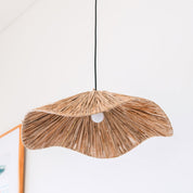 Luxury Handmade Raffia Pendant Light - Artisan Ceiling Lamp