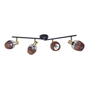 Handcrafted Luxury Corbis Ceiling Lamp in Black and Gold