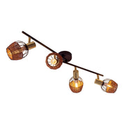 Handcrafted Luxury Corbis Ceiling Lamp in Black and Gold