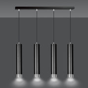 LYONN 4 Black Chrome Pendant Lamp