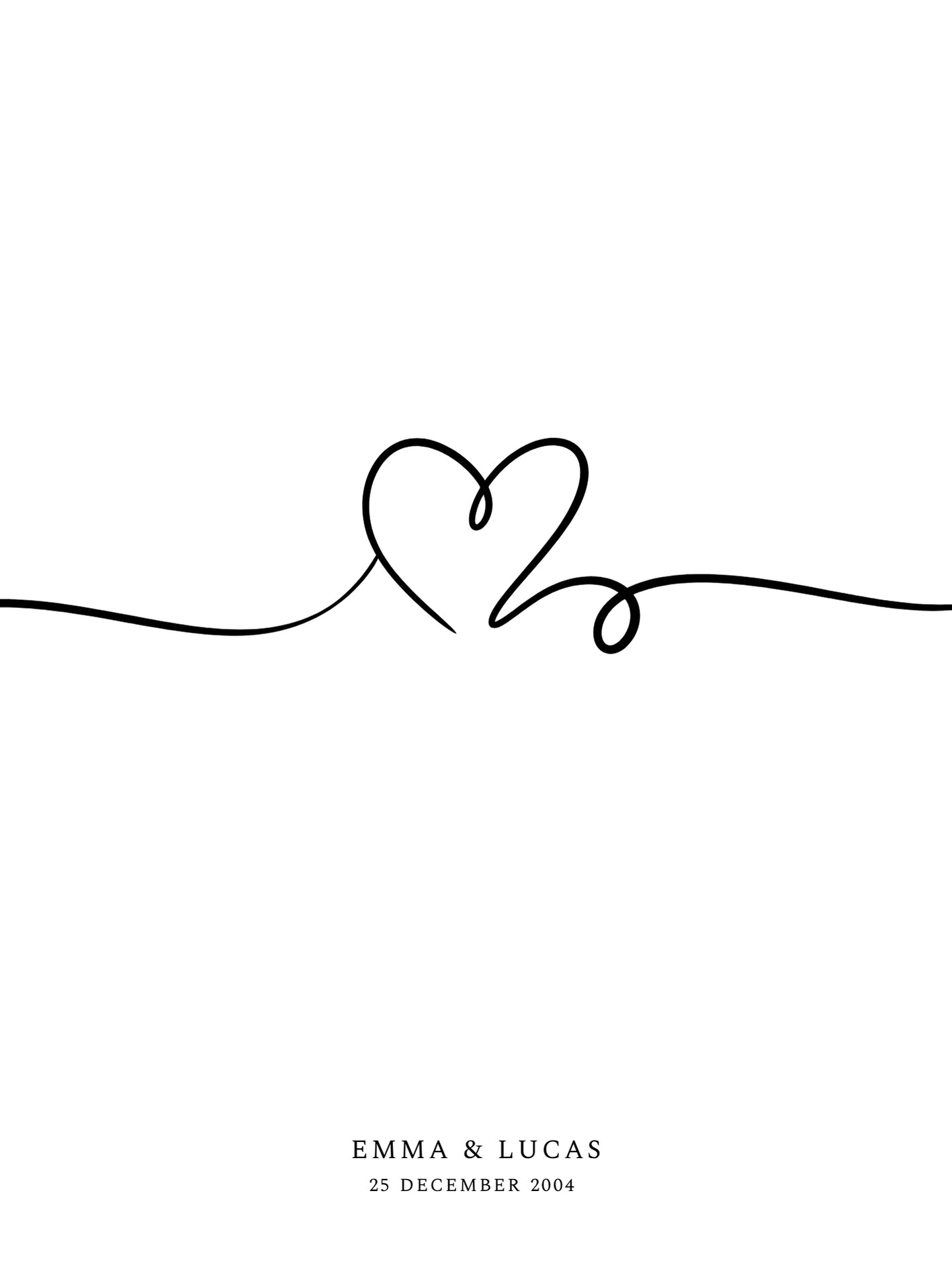 Heart lines together
