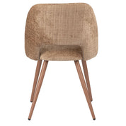 Elegant Hand-Finished Arc Chairs in Organic Caramel Tones