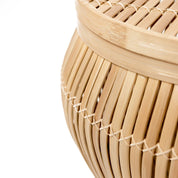 Handcrafted Bamboo Side Table - A Timeless Luxury Statement