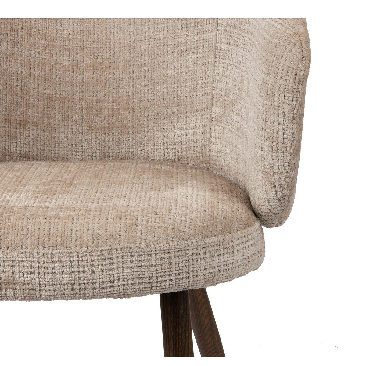 Elegant Hand-Finished Luna Chairs in Cream - Artisanal Craftsmanship