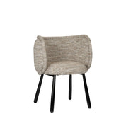 Elegant Hand-Finished Panda Armchair in Neutral Tones