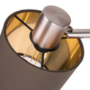 Handcrafted Luxury Metal Floor Lamp with Artisan Fabric Shades