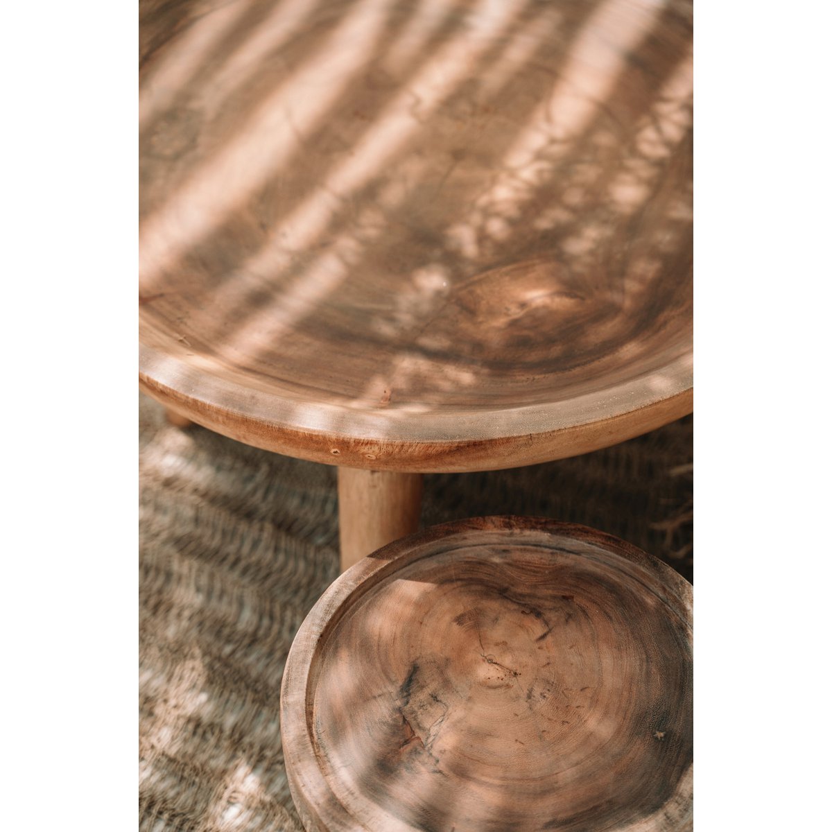 Luxury Handmade Artisan Side Table - Timeless Natural Design