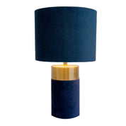 Handcrafted Gold & Blue Table Lamp – A Touch of Timeless Elegance