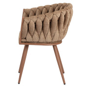 Sophisticated Hand-Finished Wave Chairs in Organic Neutral Tones