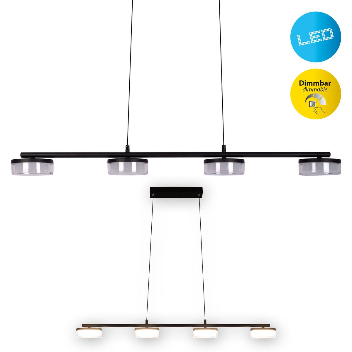 Timeless Handmade LED Pendant Lamp in Premium Black Design