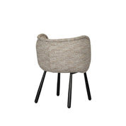 Elegant Hand-Finished Panda Armchair in Neutral Tones