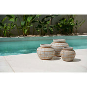 Handcrafted Luxury Belly Vase in Premium Natural Concrete