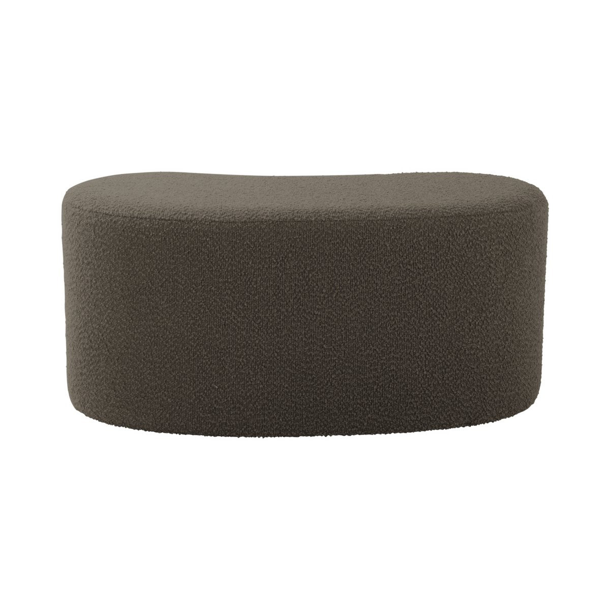 Ada grey bouclé pouf