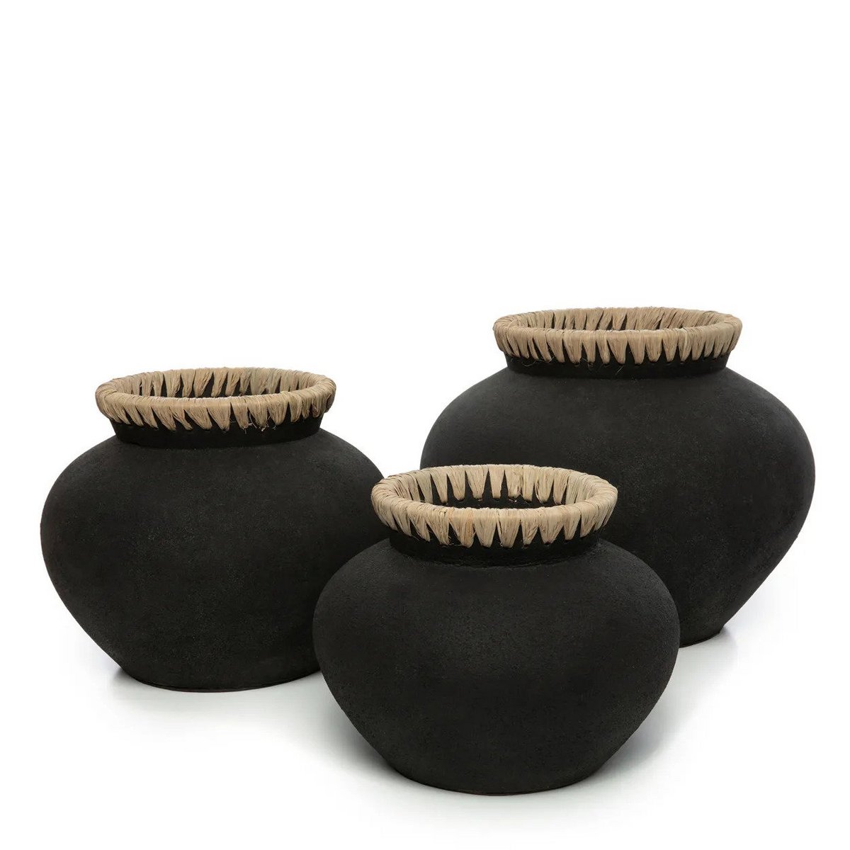Timeless Black Natural Vase - Artisan Crafted Luxury Design