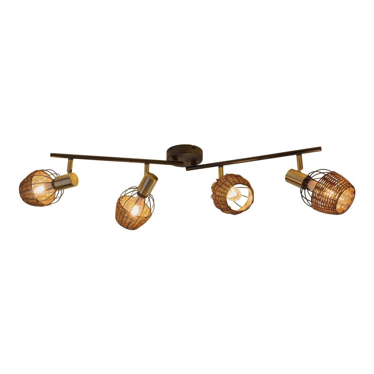 Handcrafted Luxury Corbis Ceiling Lamp in Black and Gold