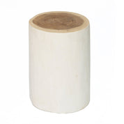 Mungurr wood natural white stool
