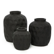 Handcrafted Luxury Black Vase - Timeless Artisan Design
