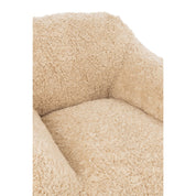Lunelle Shearling Lounge Sofa – Cream Bouclé