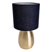 Timeless Luxury Handmade Table Lamp in Gold and Black Design