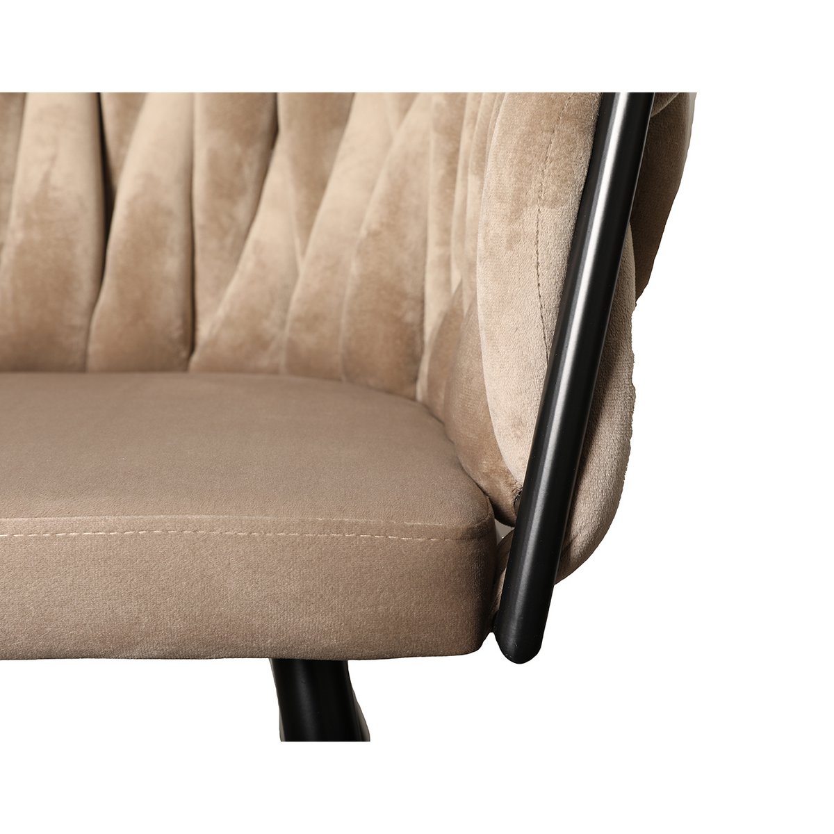 Refined Wave Chairs in Sand White - Hand-Finished Elegance