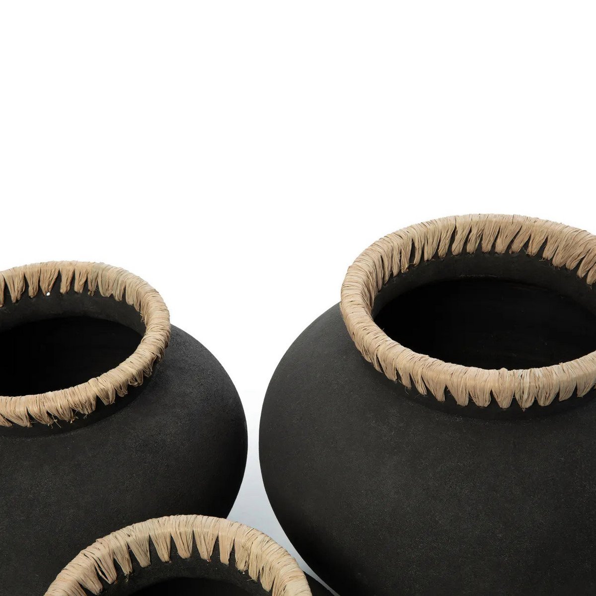 Timeless Black Natural Vase - Artisan Crafted Luxury Design
