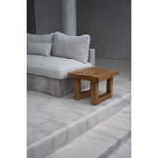 Handcrafted Reclaimed Teak Side Table - Timeless Artisan Design