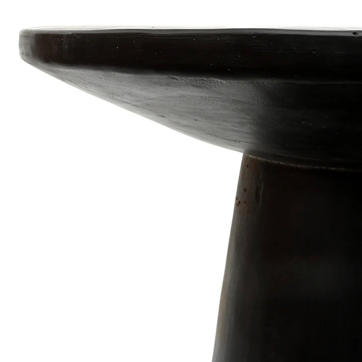 Timeless Handmade Artisan Side Table in Premium Black Finish